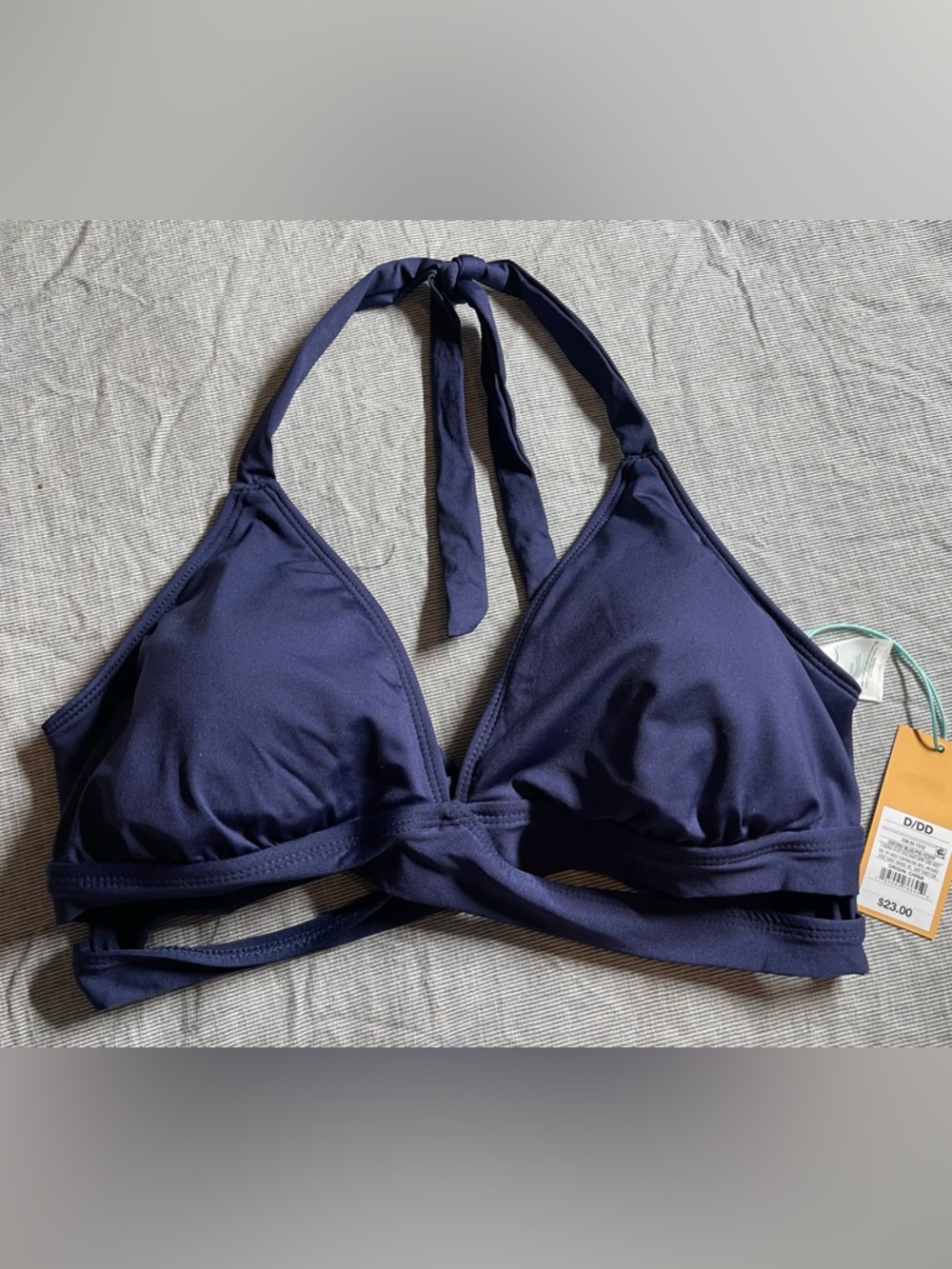 Women’s Navy Halter Bikini Top D/DD
